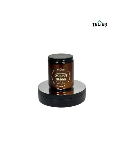 Lumânare parfumată LINIȘTE – 100g si 200g – ceai alb și salvie – Telier