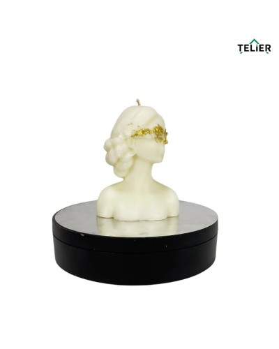 Lumânări handmade bust feminin, realizate artizanal din ceară de soia naturală