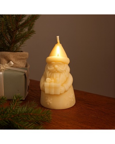 Lumânare parfumată de Crăciun – model Moș Crăciun