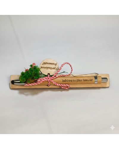Pix din bambus personalizat cu mesaj – Cadou simbolic | Telier