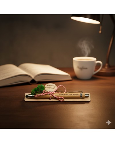 Pix din bambus personalizat cu mesaj – Cadou simbolic | Telier