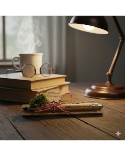 Pix din bambus personalizat cu mesaj – Cadou simbolic | Telier