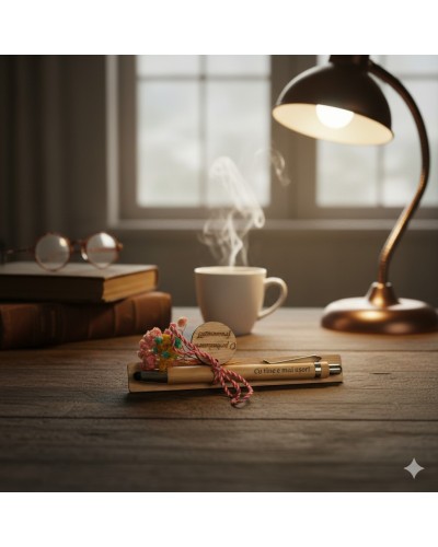 Pix din bambus personalizat cu mesaj – Cadou simbolic | Telier