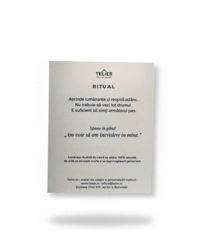 Lumânare magică Blândețe – ritual de grijă de sine
