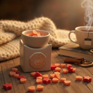 Dispenser wax melts în decor cozy