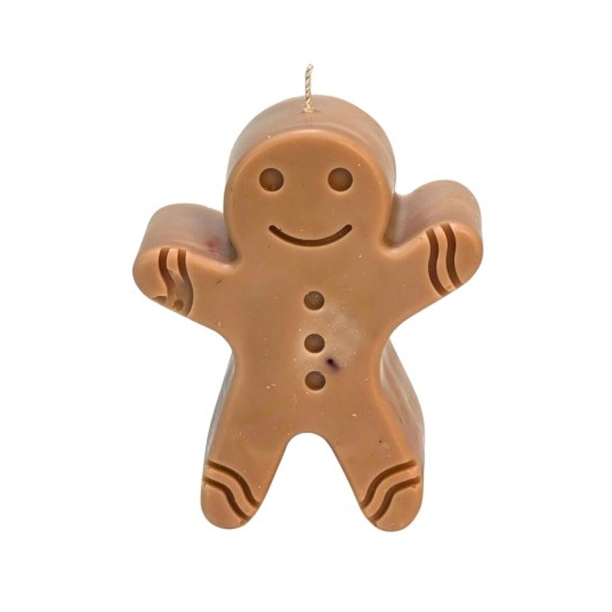 Lumânare parfumată Omuleț de Turtă Dulce, handmade, 95 g, decor de Crăciun